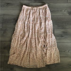Aerie tiered cheetah skirt